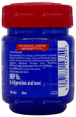 Vicks Vaporub Xtra Strong 50Ml